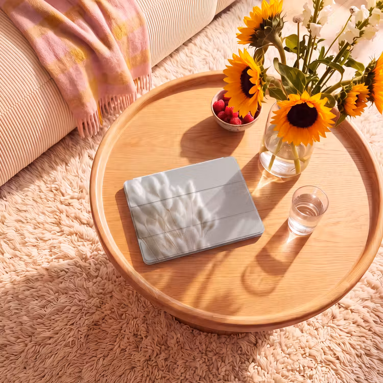 iPad hoes - Pluimen - Beige - Minimalistisch — 2