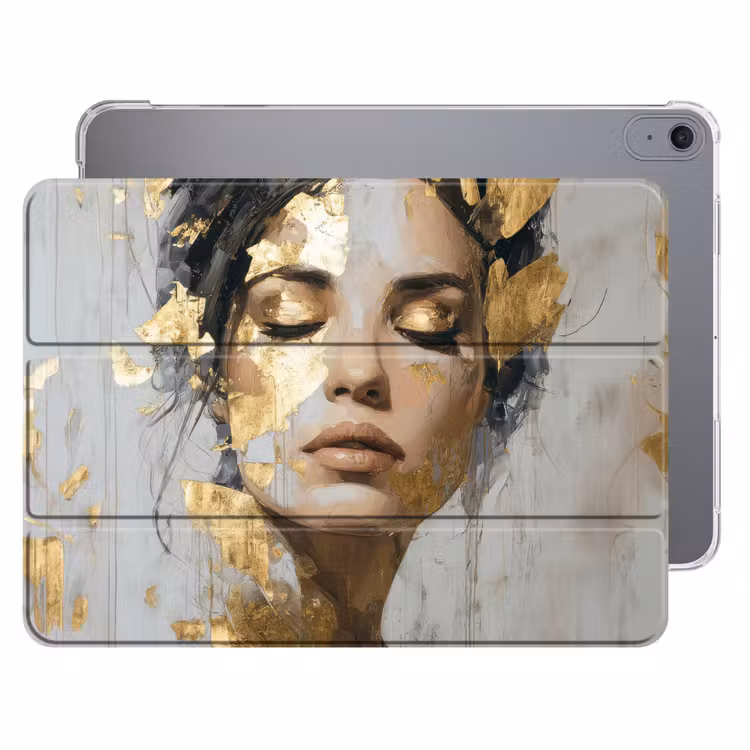 iPad hoes - Sierlijk - Vrouw - Goud - Ogen — 1