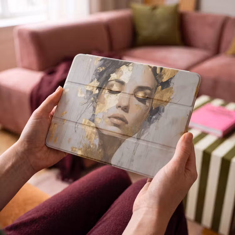 iPad hoes - Sierlijk - Vrouw - Goud - Ogen — 4