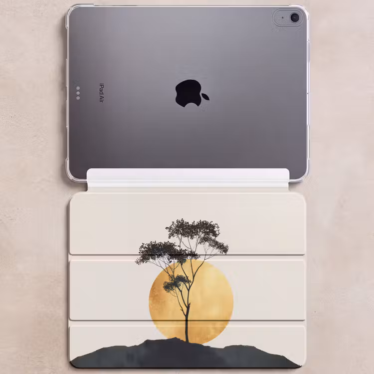 iPad hoes - Zwarte boom - Gouden cirkel - Heuvel — 6
