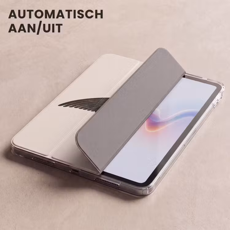 iPad hoes - Zwarte zwaluw - Gouden accenten - Lichte achtergrond — 5