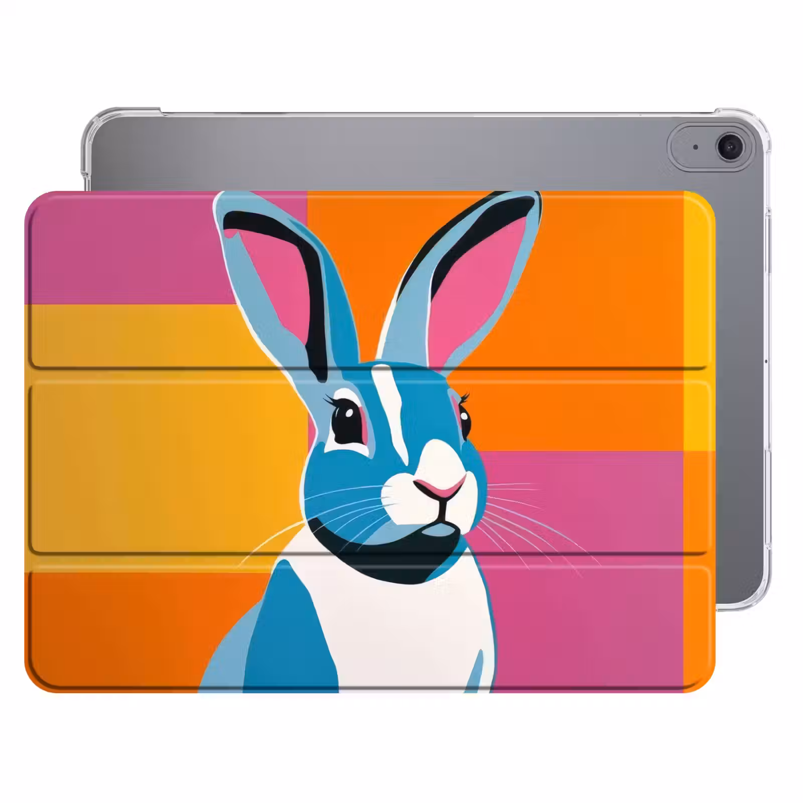 iPad hoes - Haas - Kleurvakken - Oren - Roze — 1