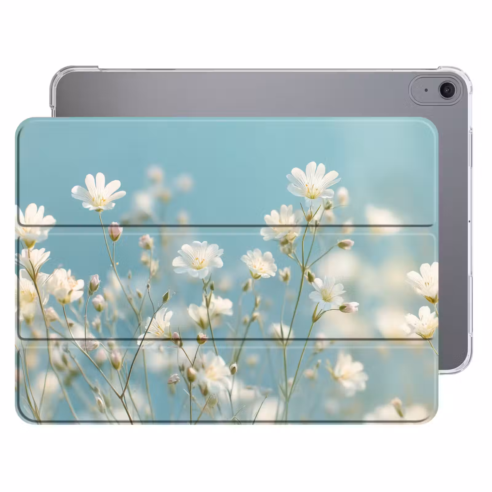 iPad hoes - Stängel – Blumen – Luft – Weiß — 1