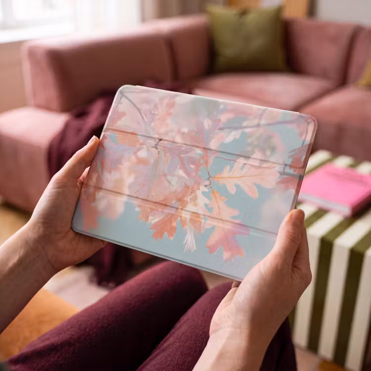 iPad hoes - Eikenbladeren - Takken - Roze — 4