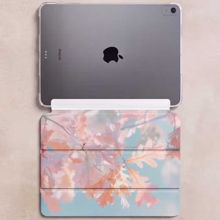 iPad hoes - Eikenbladeren - Takken - Roze — 6