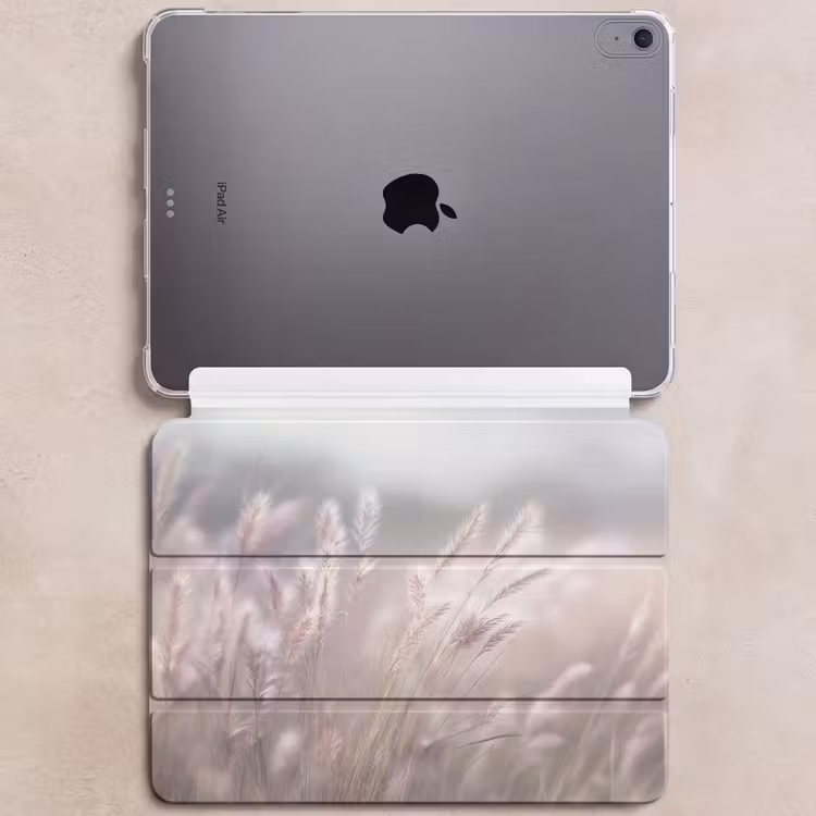iPad hoes - Graspluimen - Wind - Beige - Mistig — 6