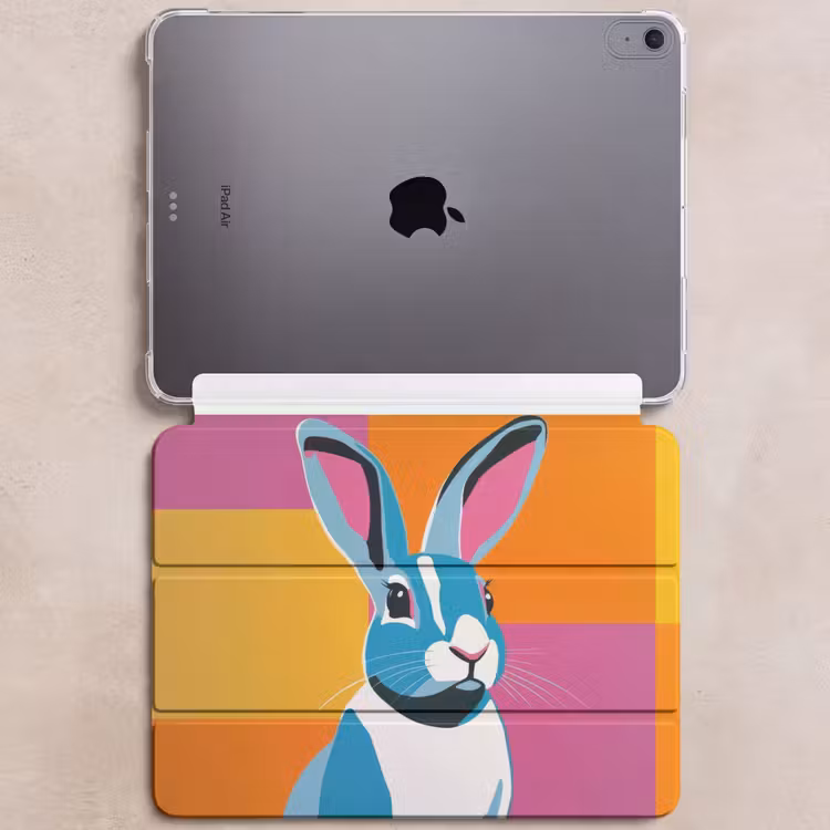 iPad hoes - Haas - Kleurvakken - Oren - Roze — 6