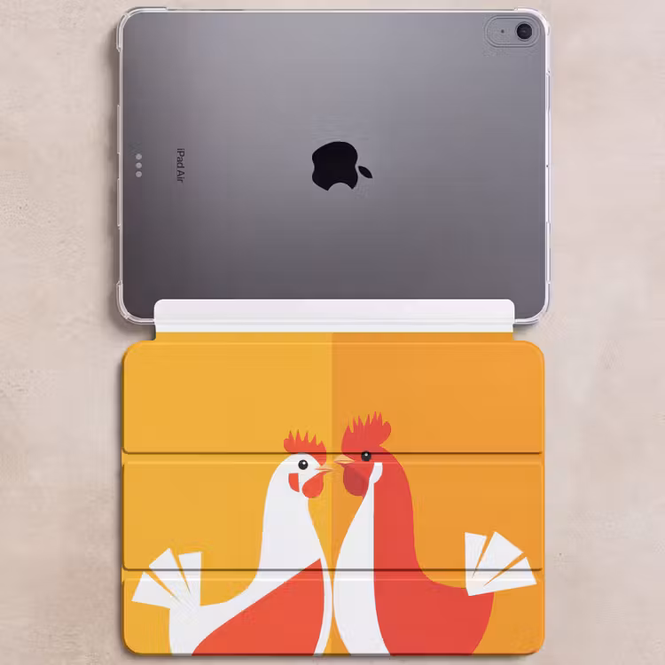 iPad hoes - Kippen - Oranje - Vlakken — 6