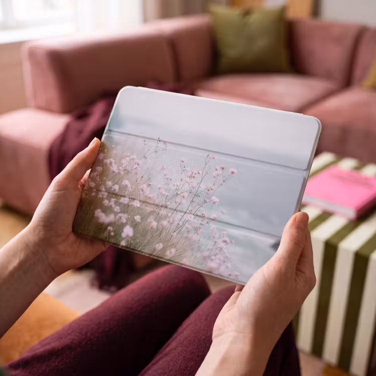iPad hoes - Klif - Bloemen - Zee - Roze — 4