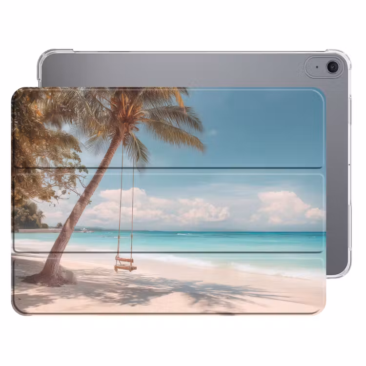 iPad hoes - Palmboom - Schommel - Strand - Lucht — 1