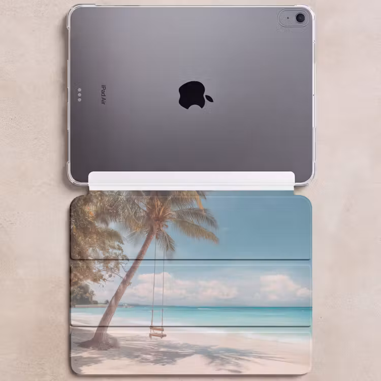 iPad hoes - Palmboom - Schommel - Strand - Lucht — 6