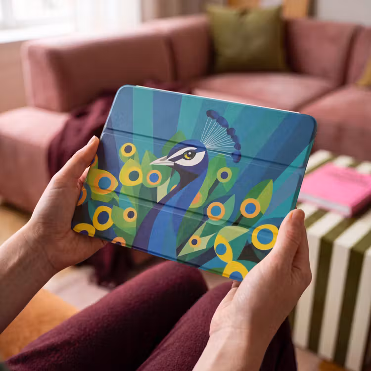 iPad hoes - Pauw - Cirkels - Blauw — 4