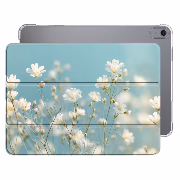 iPad hoes - Stängel – Blumen – Luft – Weiß — 1
