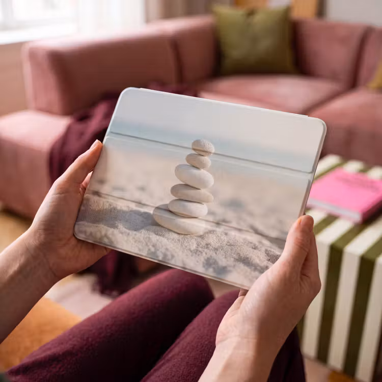 iPad hoes - Stenen - Stapel - Zand - Zee — 4