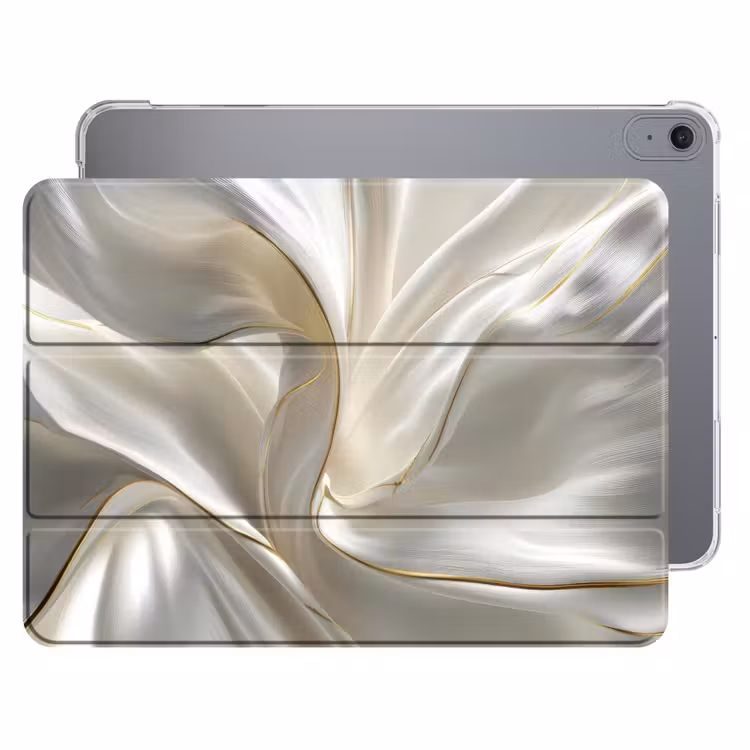 iPad hoes - Stof - Plooien - Goud — 1