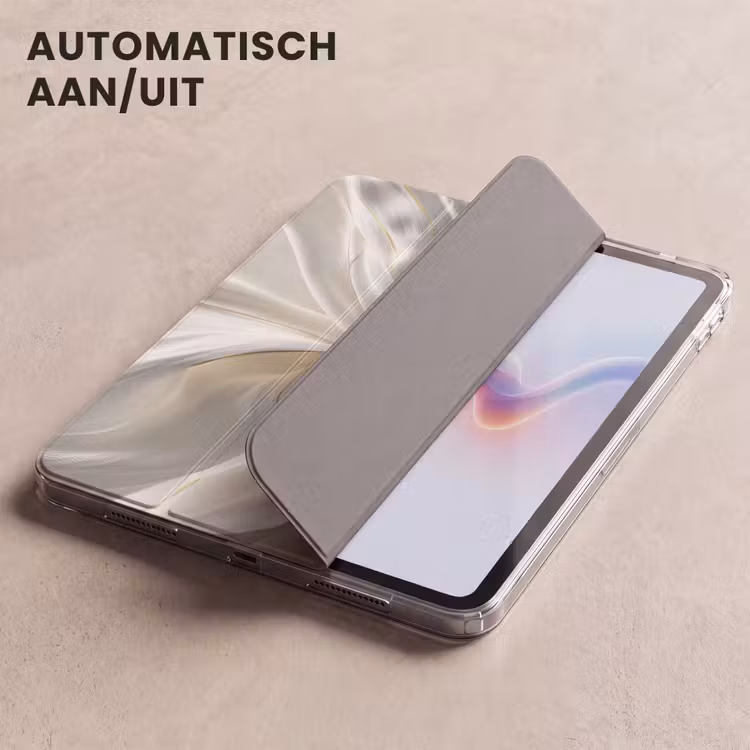 iPad hoes - Stof - Plooien - Goud — 5