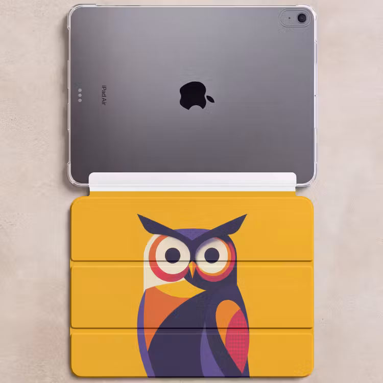 iPad hoes - Uil - Grafisch - Kleurrijk - Ogen — 6