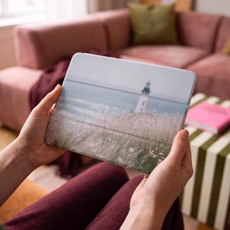 iPad hoes - Vuurtoren - Klif - Zee - Bloemen — 4