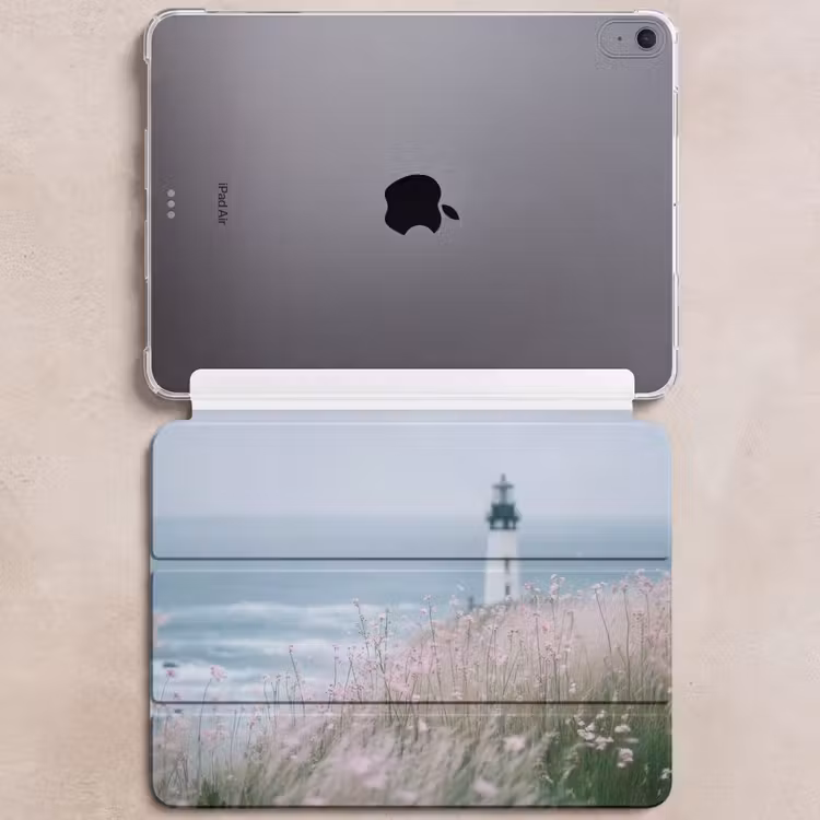 iPad hoes - Vuurtoren - Klif - Zee - Bloemen — 6
