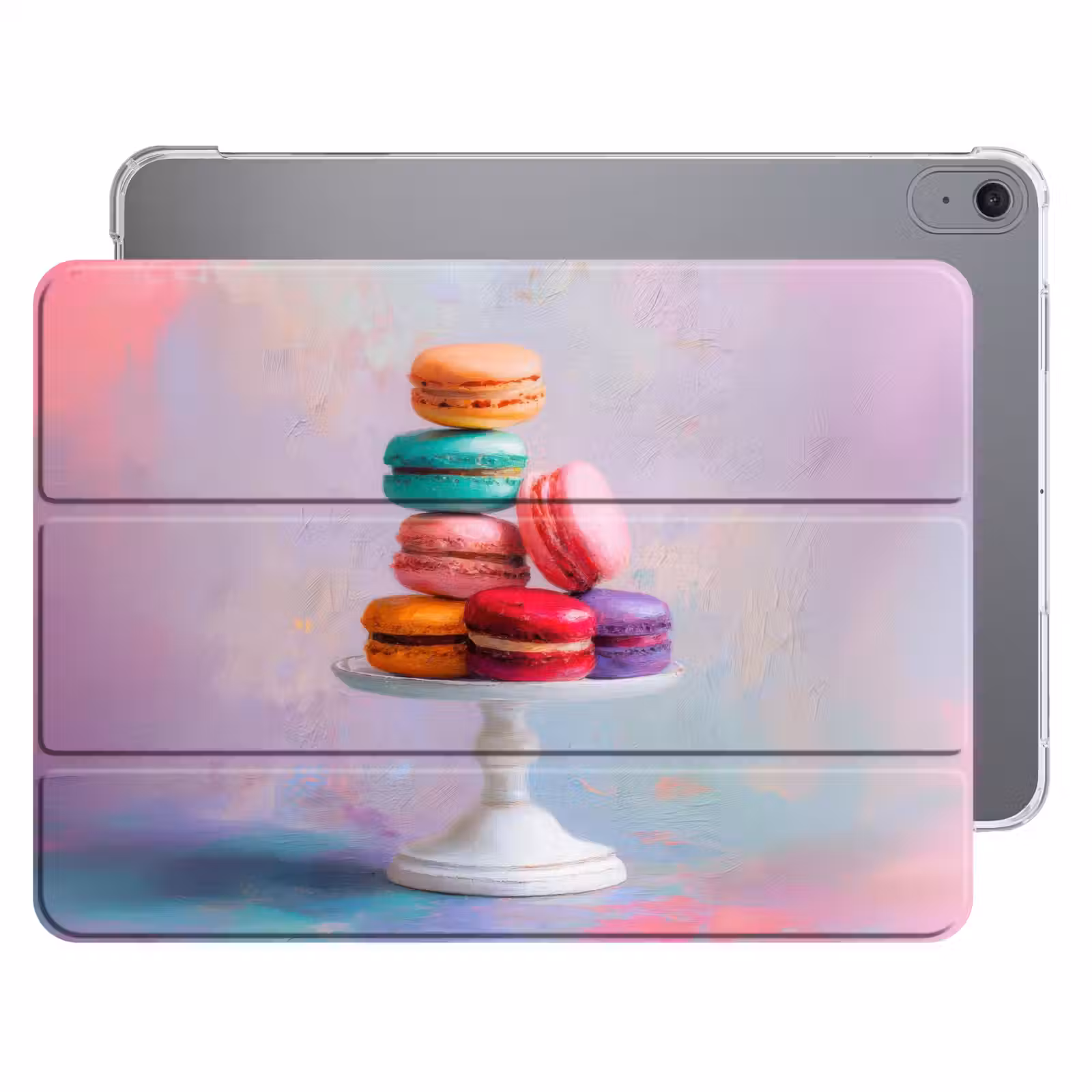 iPad hoes - Macarons - Schaal - Pastel - Kleurrijk — 1