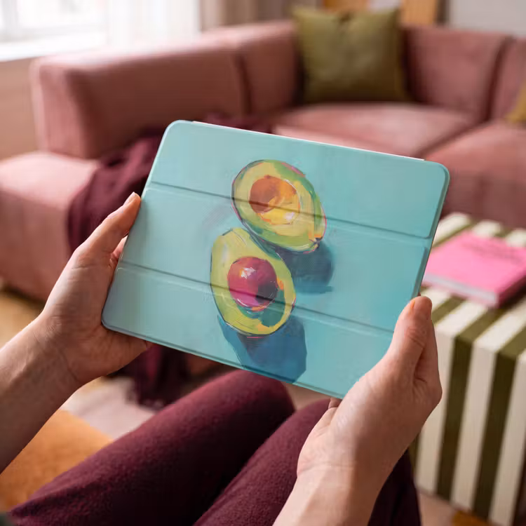 iPad hoes - Avocado - Groen - Pit - Schaduw — 4