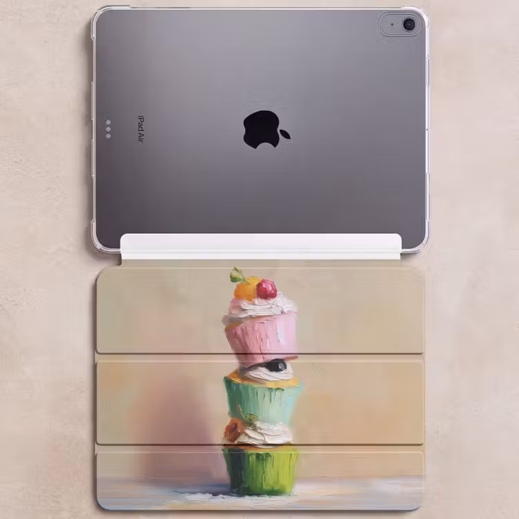 iPad hoes - Cupcakes - Gestapeld - Kleurrijk - Fruit — 6