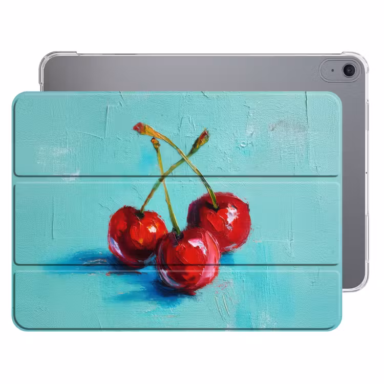 iPad hoes - Kersen - Rood - Drie - Geverfd — 1