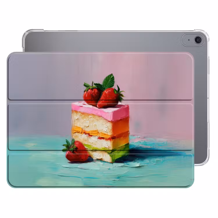 iPad hoes - Taartje - Aardbeien - Glazuur - Kleurrijk — 1