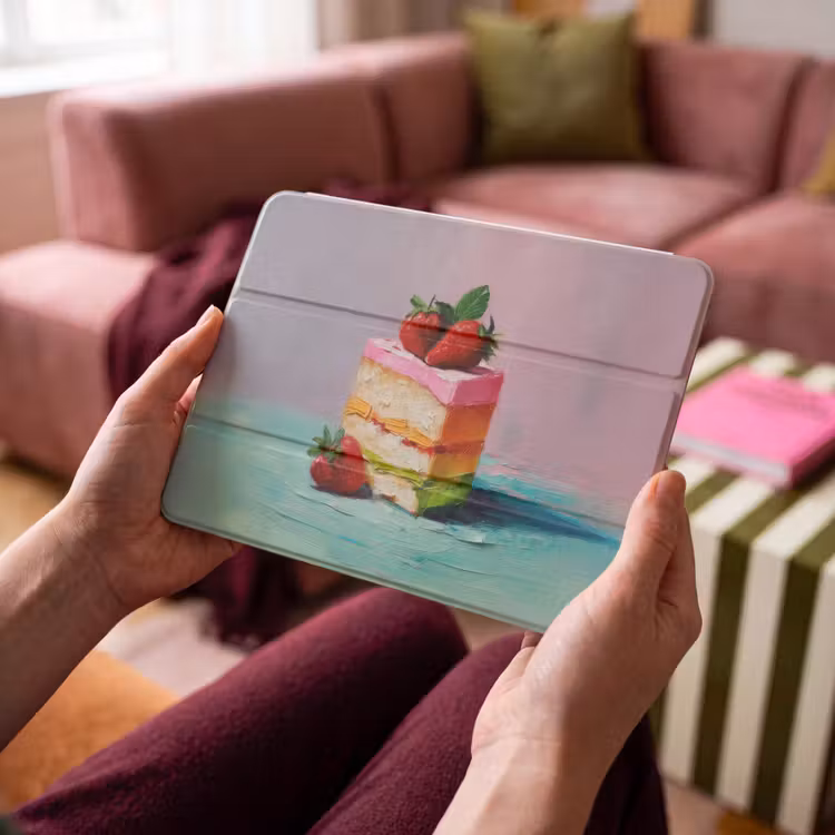 iPad hoes - Taartje - Aardbeien - Glazuur - Kleurrijk — 4