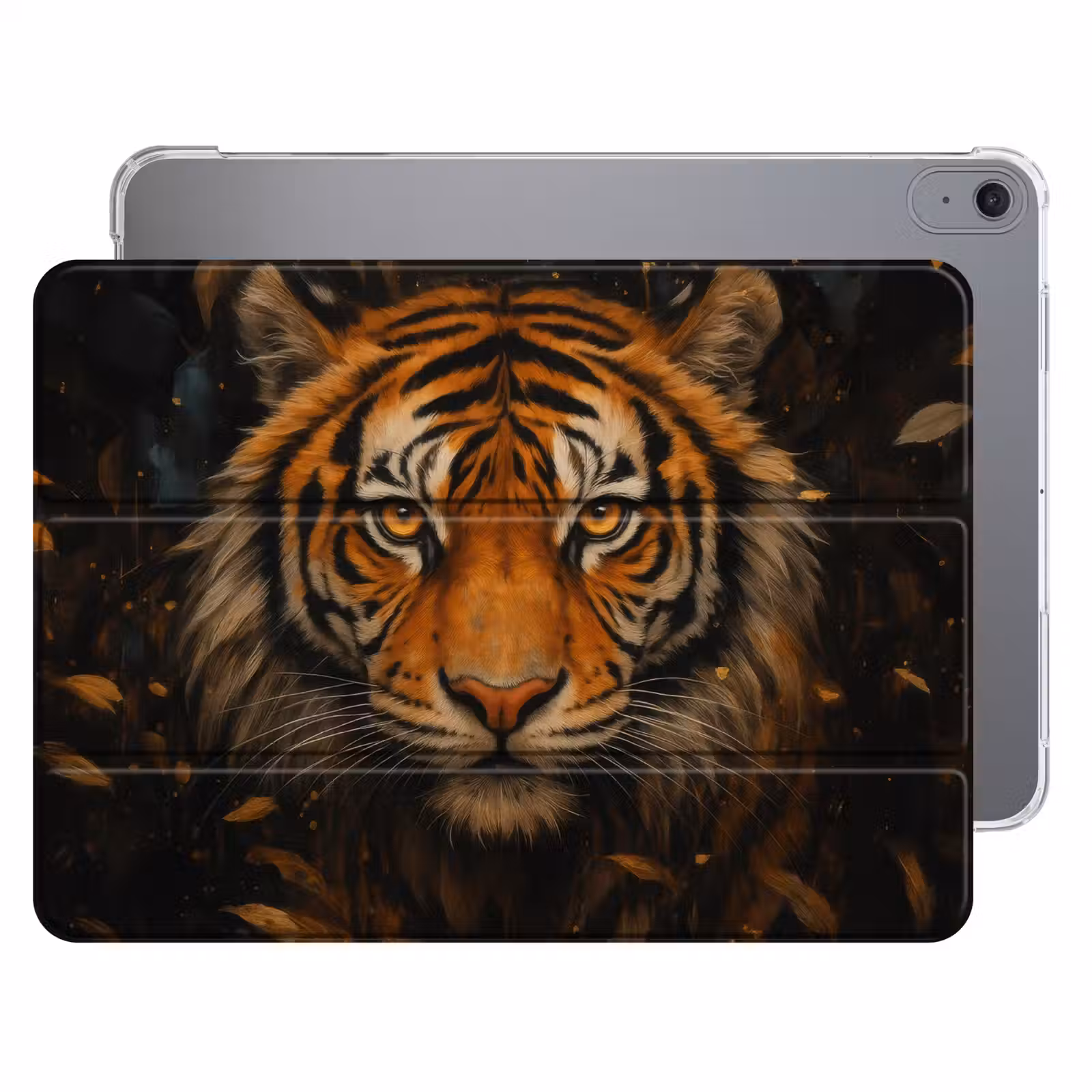 iPad hoes - Bladeren - Tijger - Oranje — 1