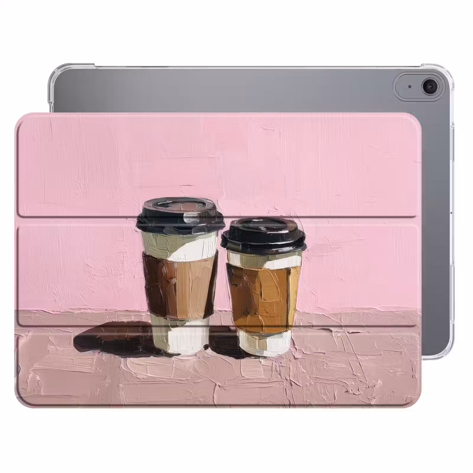 iPad hoes - Koffiebekers - Deksel - Verf - Textuur — 1
