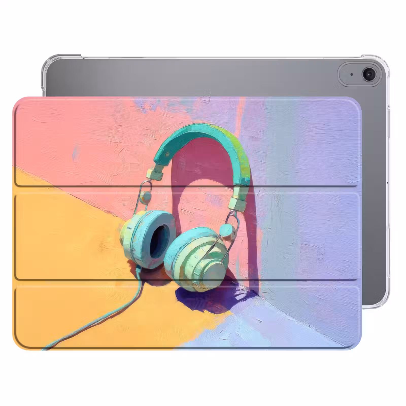 iPad hoes - Koptelefoon - Mintgroen - Draad — 1