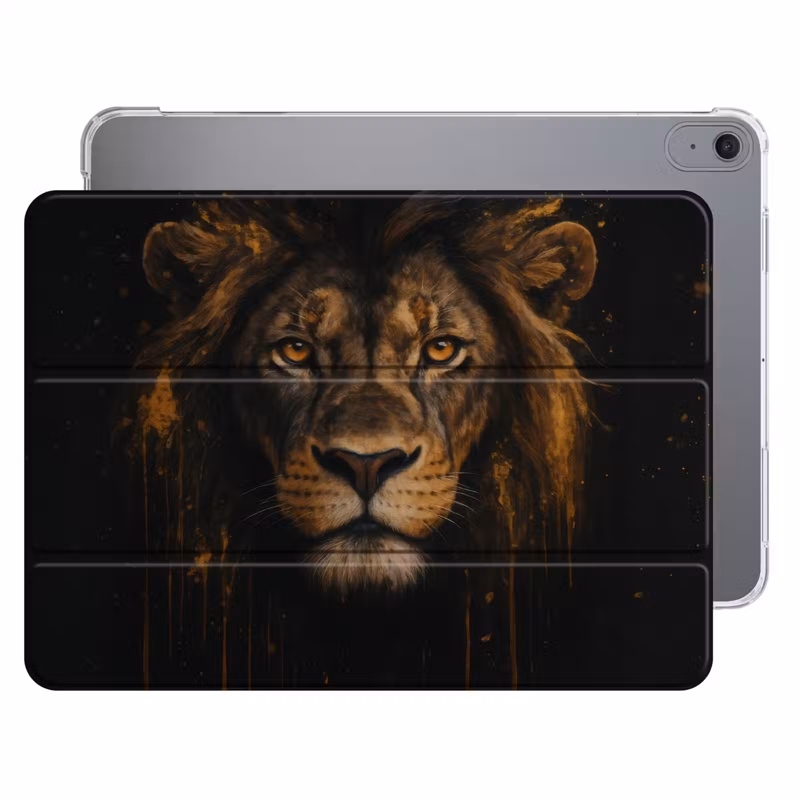 iPad hoes - Leeuw - Goud - Druppels — 1