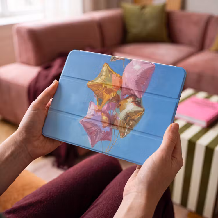 iPad hoes - Ballonnen - Goud - Stervorm - Roze — 4