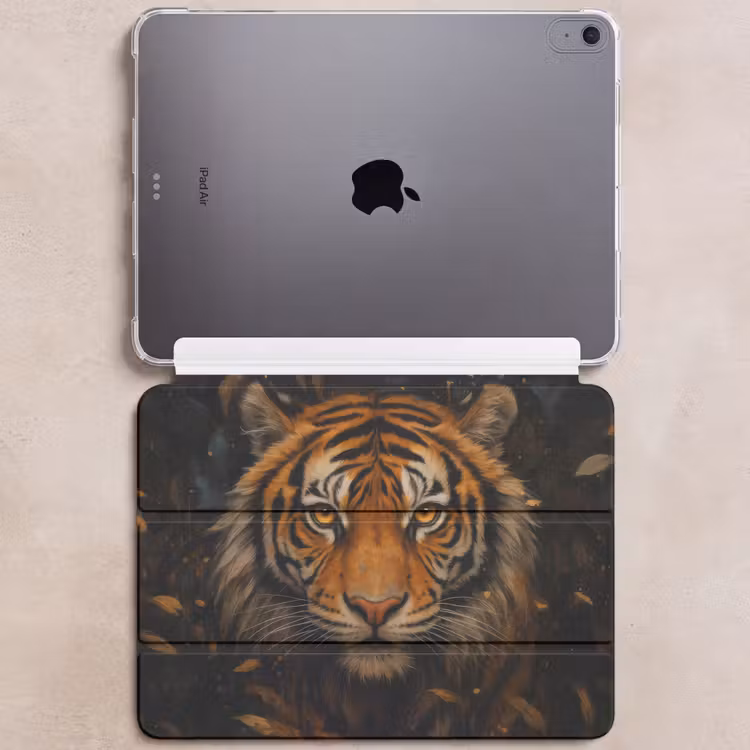 iPad hoes - Bladeren - Tijger - Oranje — 6