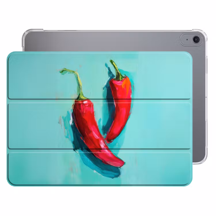 iPad hoes - Chilipepers - Geverfd - Rood — 1