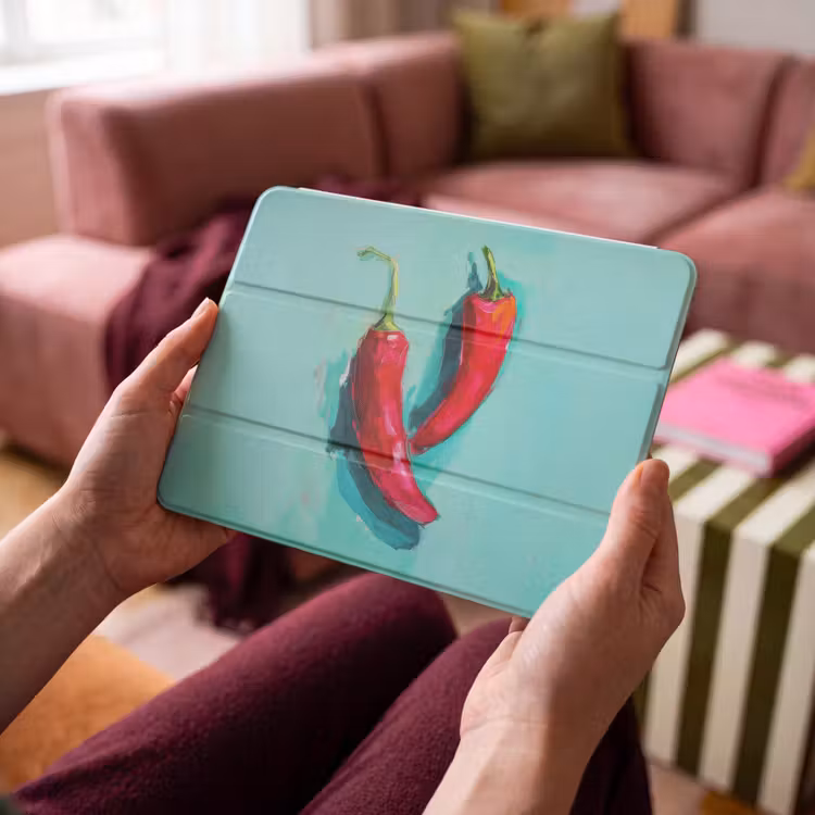 iPad hoes - Chilipepers - Geverfd - Rood — 4