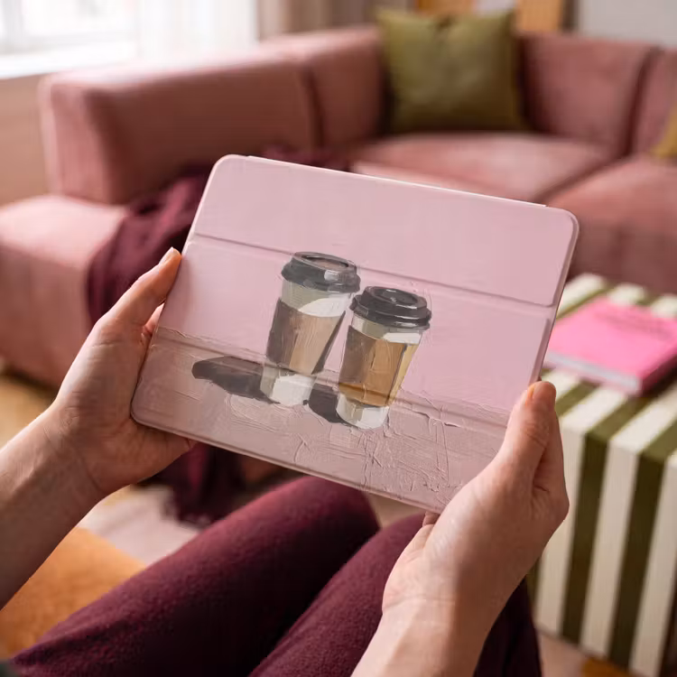 iPad hoes - Koffiebekers - Deksel - Verf - Textuur — 4