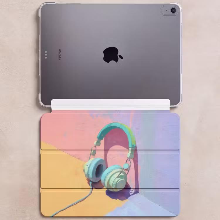 iPad hoes - Koptelefoon - Mintgroen - Draad — 6