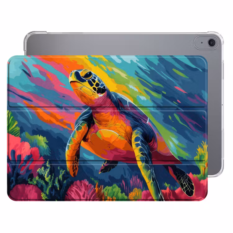 iPad hoes - Koraal - Schildpad - Abstract - Water — 1