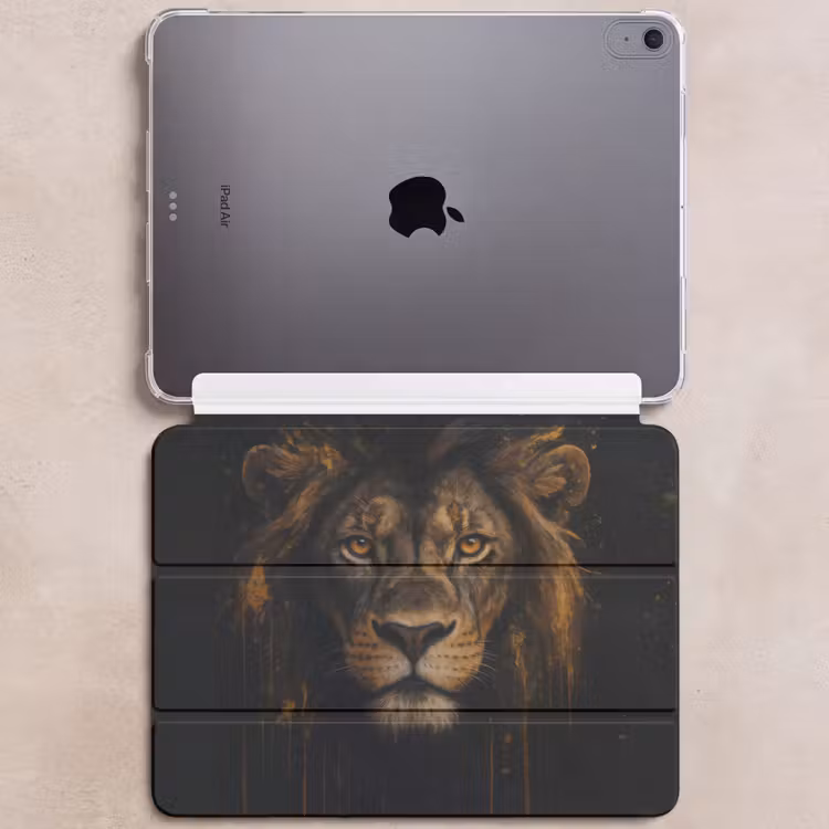 iPad hoes - Leeuw - Goud - Druppels — 6