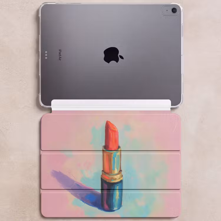 iPad hoes - Lippenstift - Rood - Penseelstreken — 6