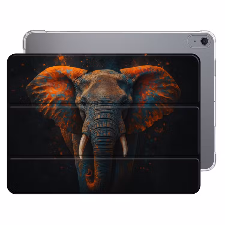 iPad hoes - Olifant - Oranje - Oren — 1
