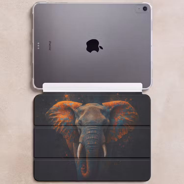 iPad hoes - Olifant - Oranje - Oren — 6