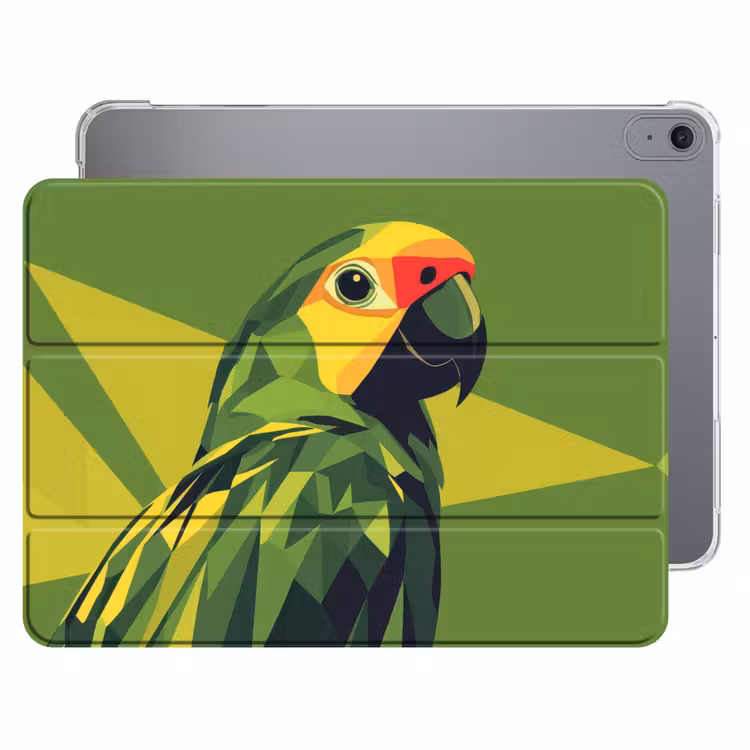 iPad hoes - Papegaai - Groen - Snavel - Abstract — 1