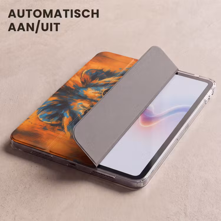 iPad hoes - Schilderij - Leeuwenkop - Oranje — 5