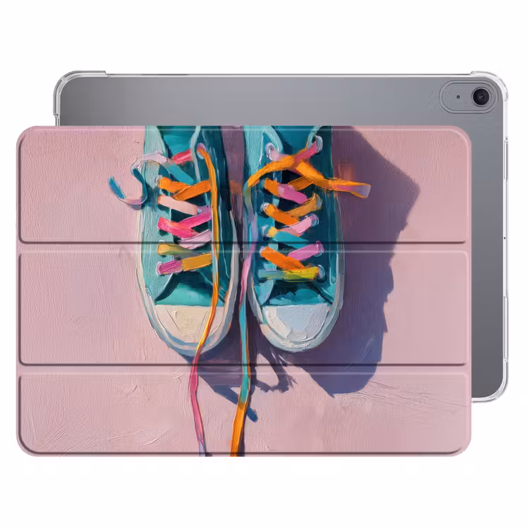 iPad hoes - Sneakers - Veters - Kleurrijk - Schaduw — 1