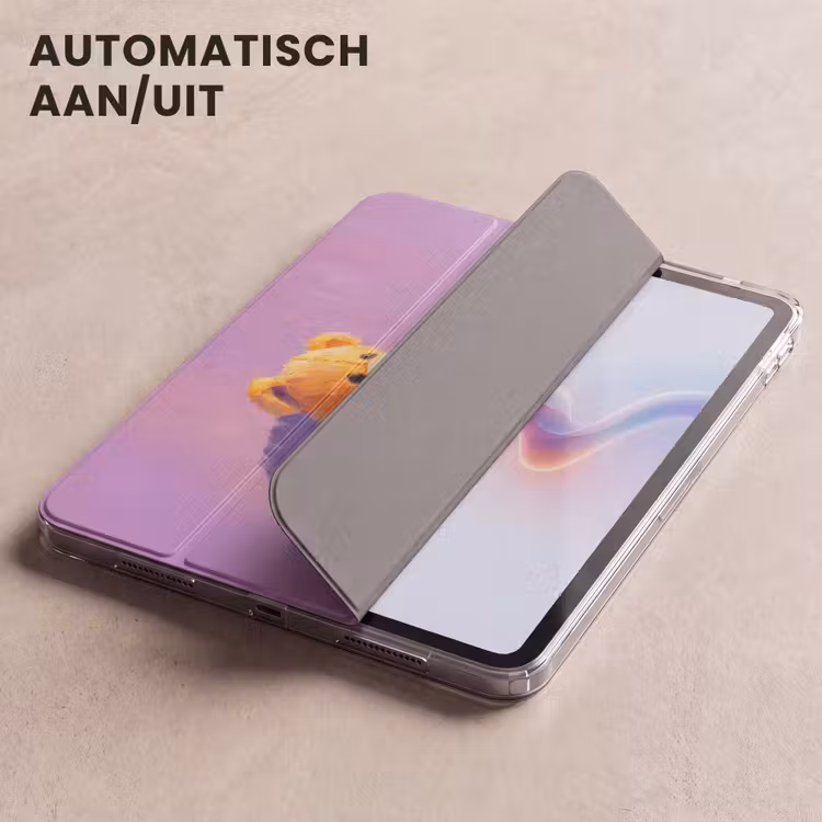iPad hoes - Teddybeer - Schaduw - Penseelstreken - Paars — 5