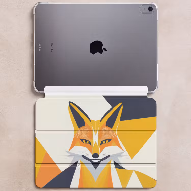 iPad hoes - Vos - Oranje - Abstract - Driehoeken — 6