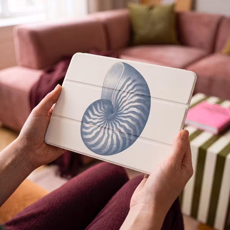 iPad hoes - Blauw - Schelp - Spiraal — 4